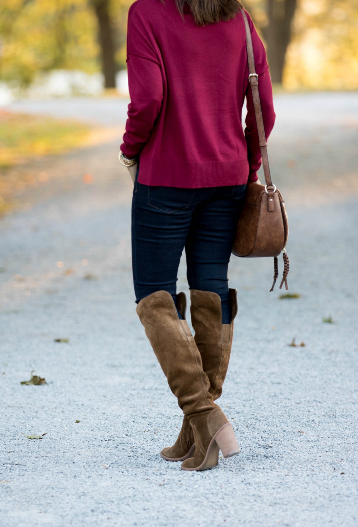 Fashion blogger Cyndi Spivey wearing a BP brand sweater from Nordstrom