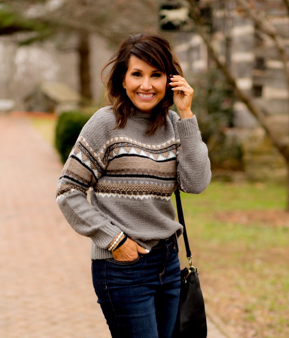 Pullover Sweater with Boho Jewelry from Victoria Emerson