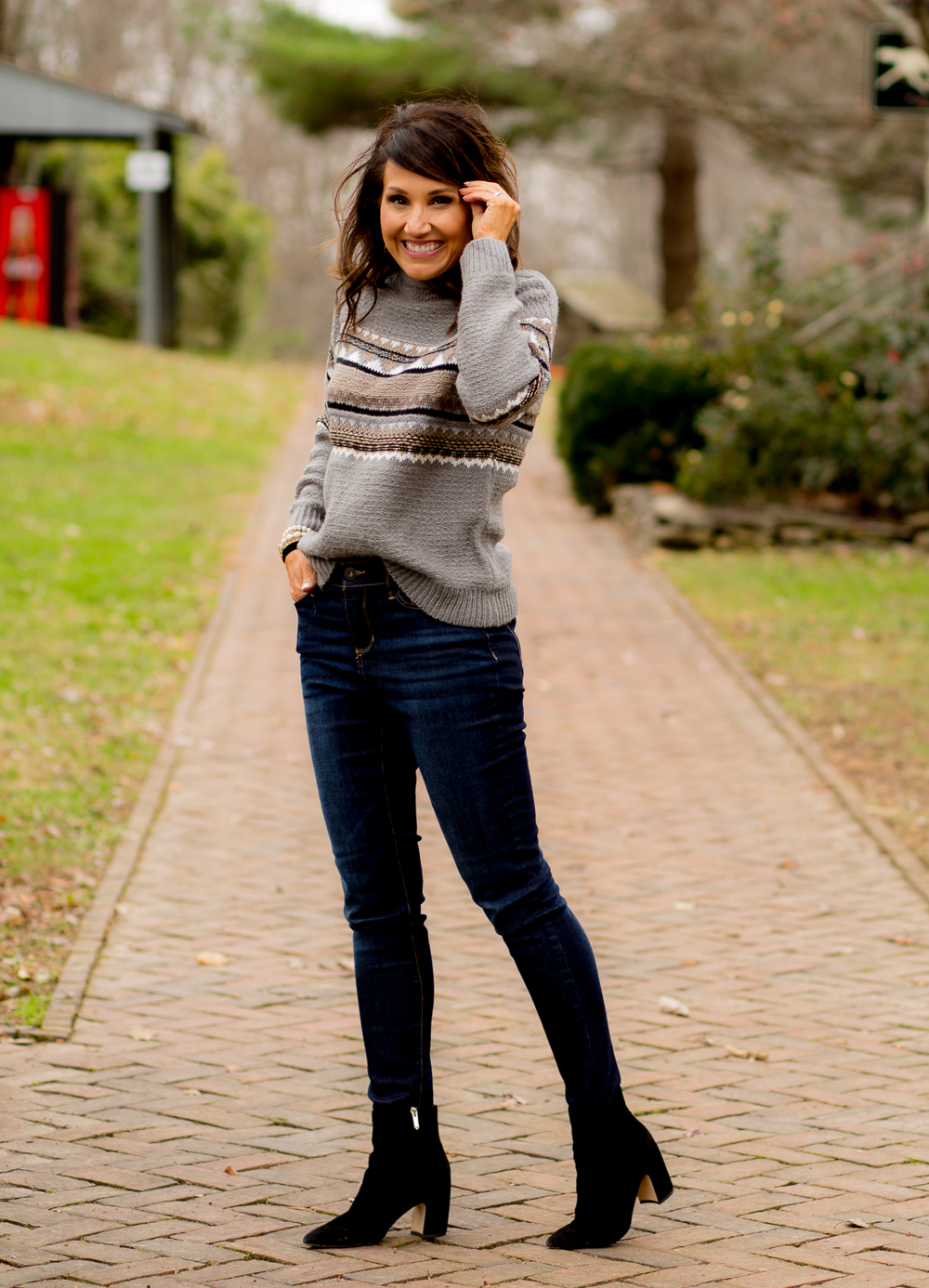 Pullover Sweater with Boho Jewelry from Victoria Emerson