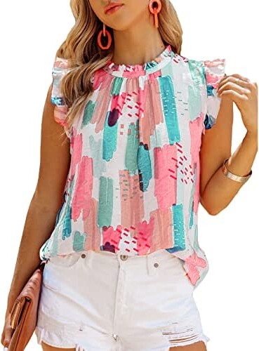 colorful spring blouse from amazon